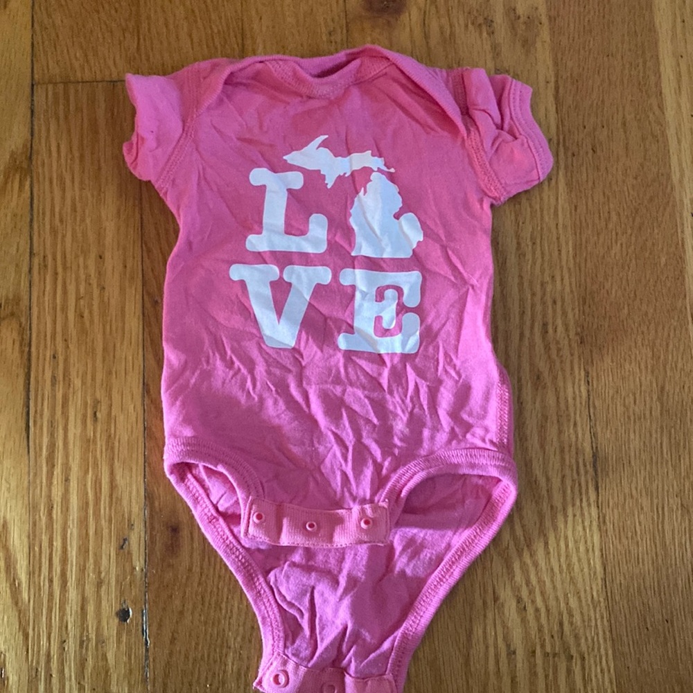 NB Love Michigan Onesie